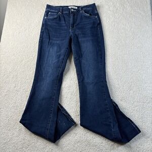 Ranch Dress'n Addison Bootcut‎ Women's Size Large Embroidered Dark Blue Cowgirl